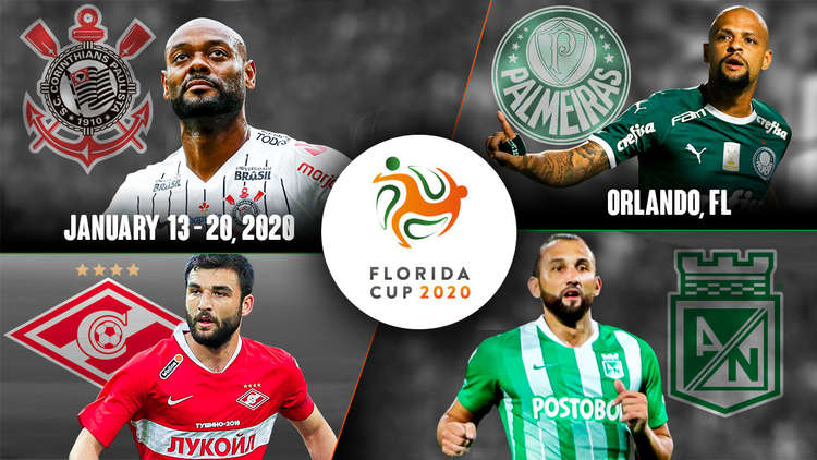 Spartak Moscou enfrentará Corinthians e Palmeiras na Florida Cup 2020