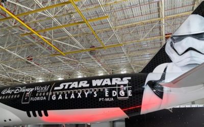 Lado luminoso da força: Viaje no avião Star Wars!