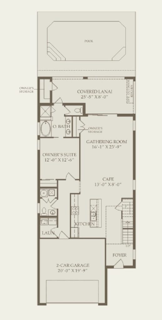 Planta 1º andar Modelo Hideaway - Windsor Island Resort Kissimmee Orlando