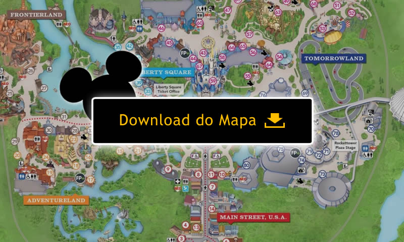Mapa do Magic Kingdom