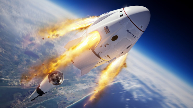 SpaceX e Nasa lançam Falcon 9 com astronautas e fazem história
