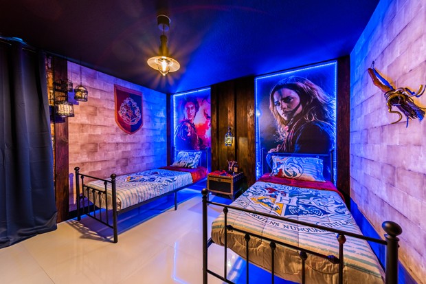 Quarto com tema do Harry Potter